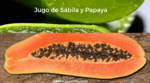 jugo de aloe vera y papaya